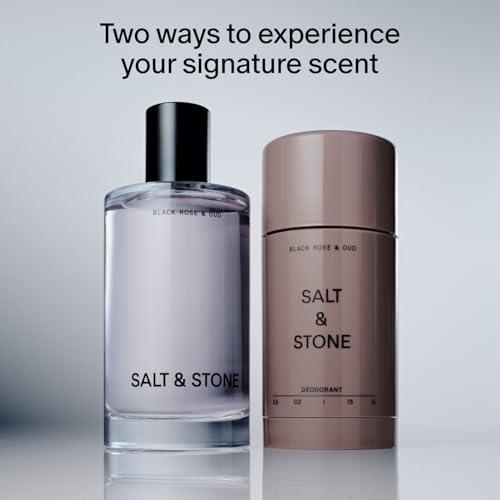 Salt & Stone Signature Scent Duo Set | 48 Hour Aluminum-Free Deodorant & Hydrating Body Mist | Skincare-Infused Deodorant & Body Spray | Black Rose & Oud - Thumbnail 2