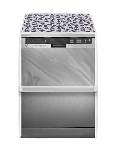 Image of Amazon Brand - Umi. Dishwasher Cover Suitable for Bosch of 12, 13, 14, and 15 Place Setting (63X63X81CMS, Black & White)