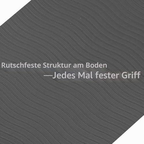 2,5 cm Extra Dicke Anti-Ermüdungsmatte (75 × 50 cm) – Komfort-Matte für Küche, Büro, Werkstatt oder vor dem Spülbecken – Ergonomisch & Gelenkschonend – Aus hochdichtem 140D PU-Schaum – Schwarz