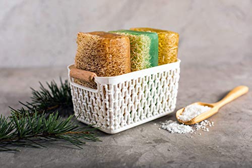 Shea Butter Moisturizer Soap - Natural Exfoliating Loofah Soap Bar - Smells Like Light Nutty Cream - Handmade With Shea Butter, Jojoba Oil, Witch Hazel - Beauty Bar For Softer Skin [4.40 Oz - 125 Gr] #TOP3
