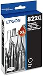 EPSON 822 DURABrite Ultra Ink High Capacity Black Cartridge (T822XL120-S) Works with WorkForce Pro WF-3820,3823, 4820, 4830, 4833, 4834
