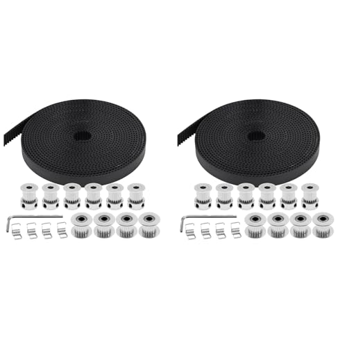 Courroie de distribution 10mm avec poulie 20 dents et ressort tendeur de torsion axe 5mm
