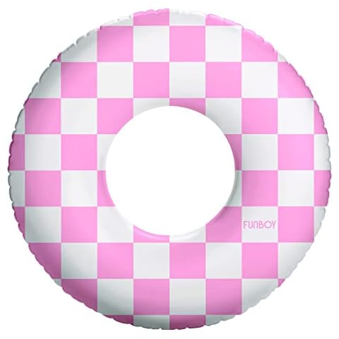 FUNBOY Kids 30'' Pink Checkers Float Cover
