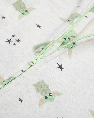 Star Wars Baby Yoda New Born Infant Boys' Long Sleeve Fleece Hooded Romper Bodysuit Printed 18 Months #TOP2