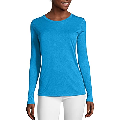 Hanes Womens Sport Cool Dri Performance Long Sleeve T-Shirt Shirt, Underwater Blue, Xx-Large Us #TOP3