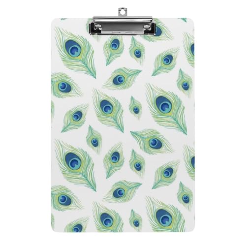 Clipboard pour papier documents de bureau rigide avec motif plume