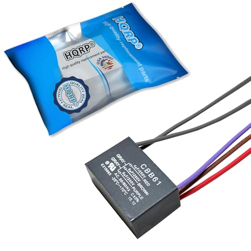 Image of HQRP Capacitor Compatible with Hampton Bay Ceiling Fan 4uf+5uf+6uf 5-Wire CBB61 UL Listed