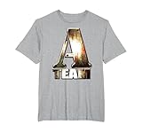 The A-Team Logo 1983 TV Series T-Shirt, Men's Big and Tall, Heather Grey, 5X Tall