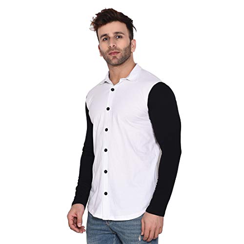 Image of Geum Men's Cotton Full Sleeve Spread Collar Casual Shirt