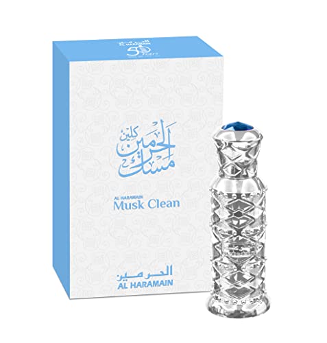 Al Haramain Musk Clean Perfume Oil EDP Unisex 0.4 Fl Oz