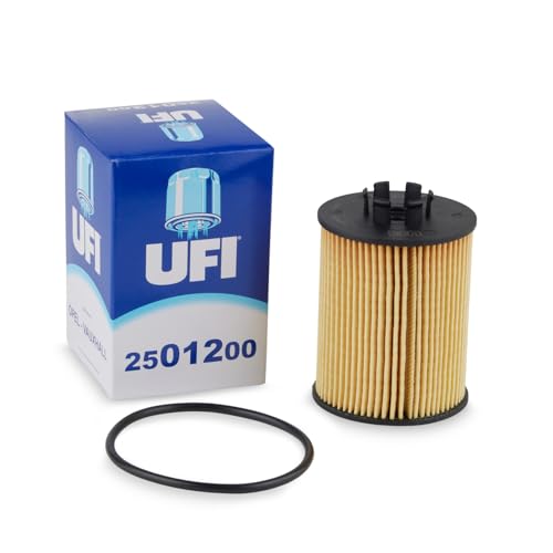 UFI Filters, Filtro Olio 25.012.00, Filtro Olio per Ricambio, Adatto a Auto, Applicabile su Diversi Modelli Opel e Vauxhall Agila, Astra, Combo, Corsa, Meriva, Tigra