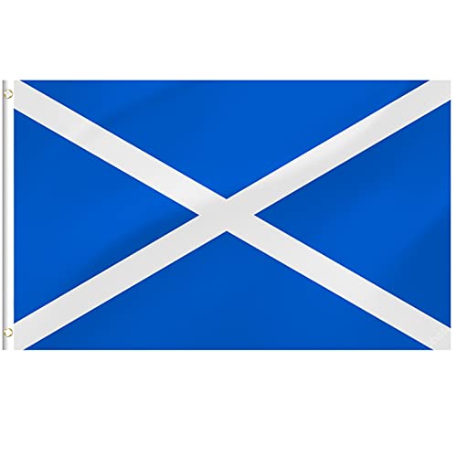 Skottland flagga, St Andrews kors Skottland brittisk flagga med öljetter, 1,5 m x 9 m