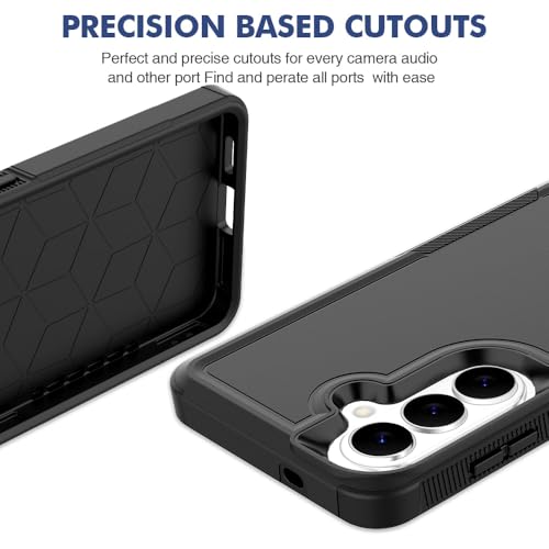 for Samsung Galaxy S26 Case,S26 Case,[Military Grade Drop Tested] with HD Screen Protector,Dual Layer Protective Heavy Duty Cell Phone Cover Non-Slip Shockproof Rugged Case for Galaxy S26 (Black) by yuanming - Used condition - Image 7