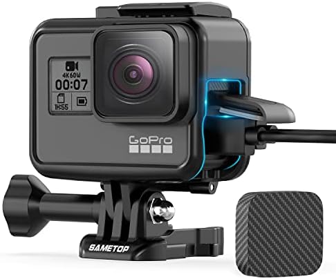 Sametop Frame Mount Housing Case Compatible with GoPro Hero 7 Black, 7 Silver, 7 White, Hero 6 Black, Hero 5 Black, Hero (2018) Cameras