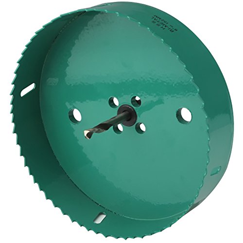 6 Inch Hole Saw, Acrux7 152Mm Hole Saw For Cornhole Boards, Heavy Duty Bi-Metal Cornhole Hole Saw With Arbor & Hex Shank Drill Bit Adapter For Cornhole Game, Home Improvement(Green) #TOP3