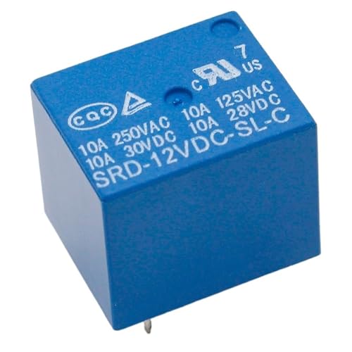Relais de puissance SRD-12VDC-SL-C T73-12V à 5 broches pour montage PCB direct