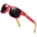 Duco Kids Sports Style Polarized Sunglasses Rubber Flexible Frame For Boys And Girls