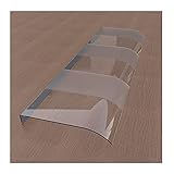 Markisen-Regen-Türüberdachung, selbstreinigende Polycarbonat-Sonnenschutz-Fensterüberdachungen für den Außenbereich, Regenschutz für Hintertür-Pergola, keine Halterungen, individuelle Größe (Farbe: