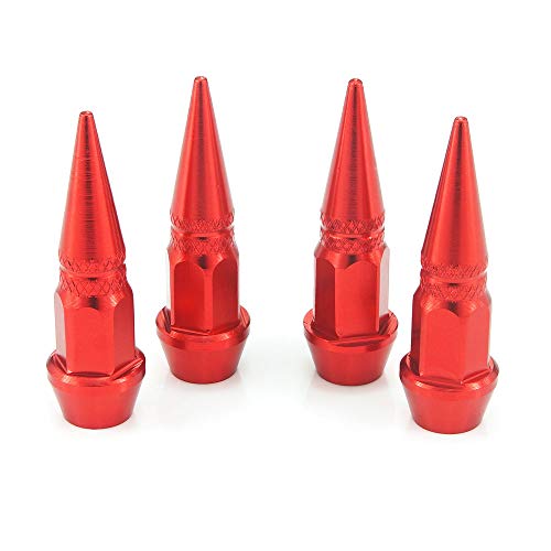 Heinmo Jdm 4Pcs Long Aluminum Tire Air Valve Stem Caps Car Truck Bike Wheel Blue #TOP1