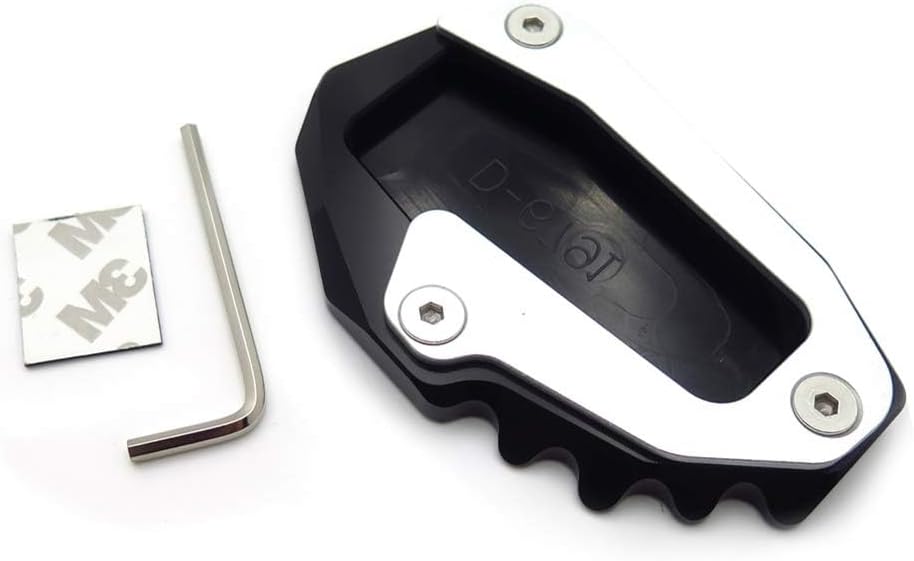 XKMT- High Quality Side Kick Stand Plate Pad Extension Compatible With Ducati Multistrada 1200 Hyperstrada 821 Black