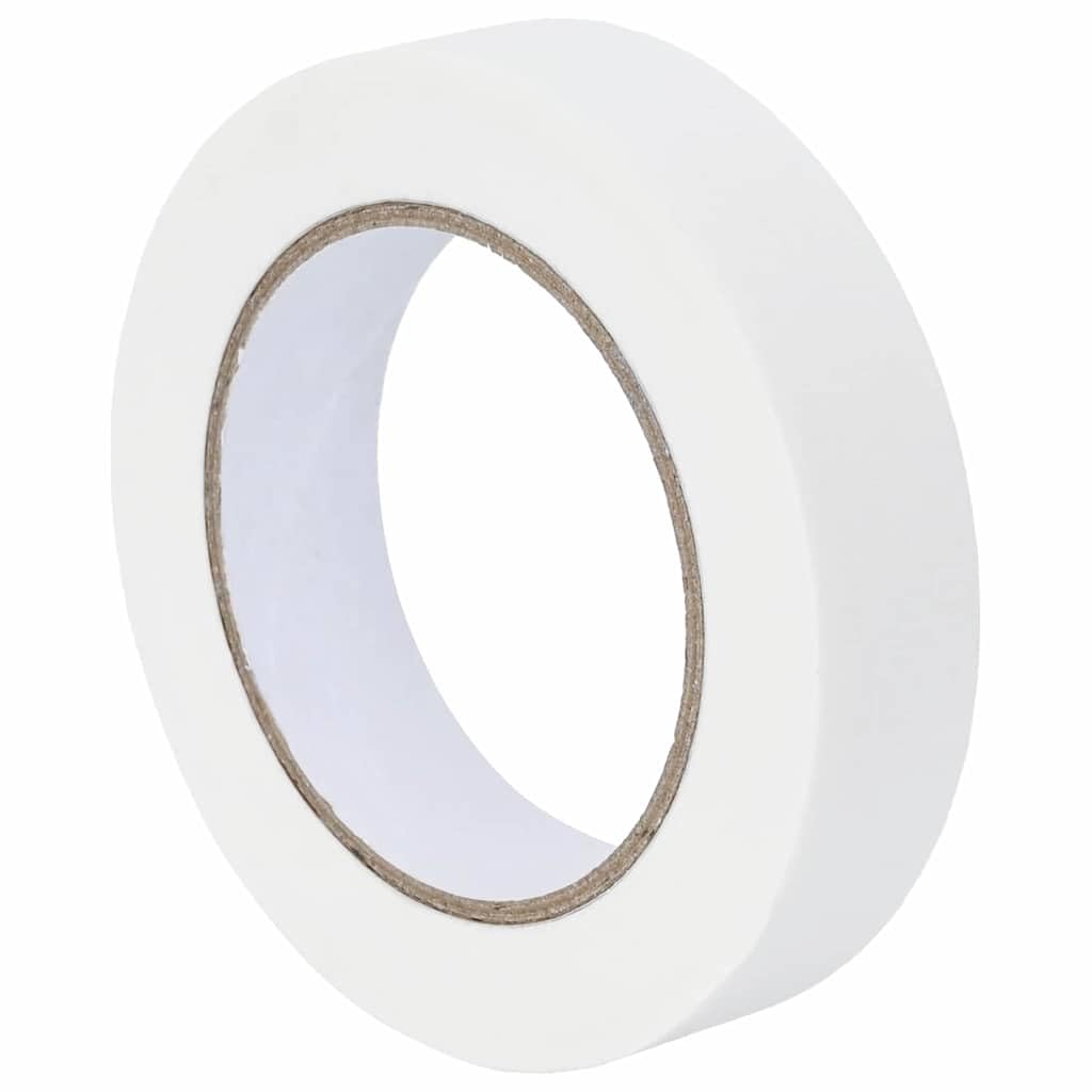 Malerklebeband 6er Set Weiß 25 mm x 50 m Papier, Malerkrepp Abdeckband für Wand Boden Tür Fenster, innen und außen, saubere Kanten beim Renovieren