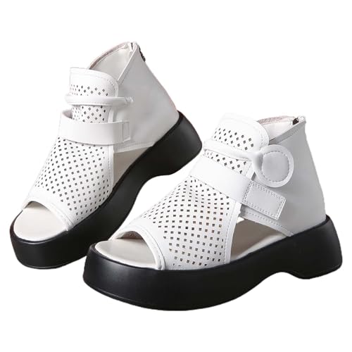 Sandales plates argent taille 8 avec boucle élastique et semelle épaisse pour femmes d'été