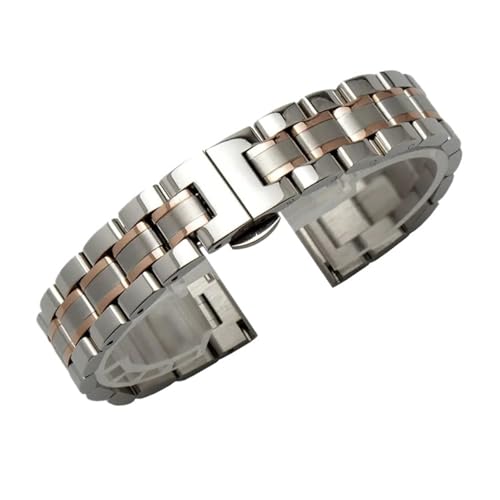 [LUGEMA] XeXX`[voh 12mm 14mm 15mm 16mm 17mm 18mm 20mm 21mm 22mm 23mm [YS[h^Xgbv(Silver rose gold,12mm)