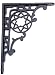 Produktbild Regalträger antik | 2er Set Regalwinkel, Regalhalter | Wandwinkel aus Gusseisen, schwarz, EW026