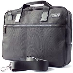 Poros Black Ballistic Nylon Charging Slim Briefcase Micro USB Alder