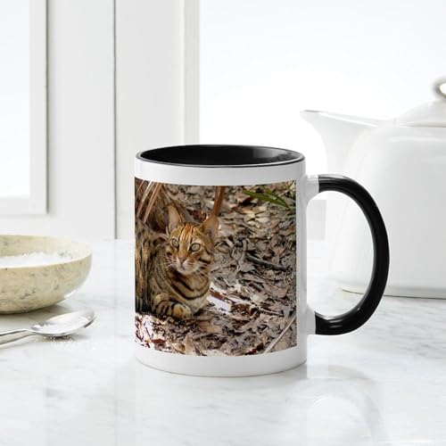 Taza de cerámica para café 11 oz Bengal Cat CafePress miniatura 6