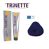 Trinette Tinte permanente azul profesional para el cabello, 100...