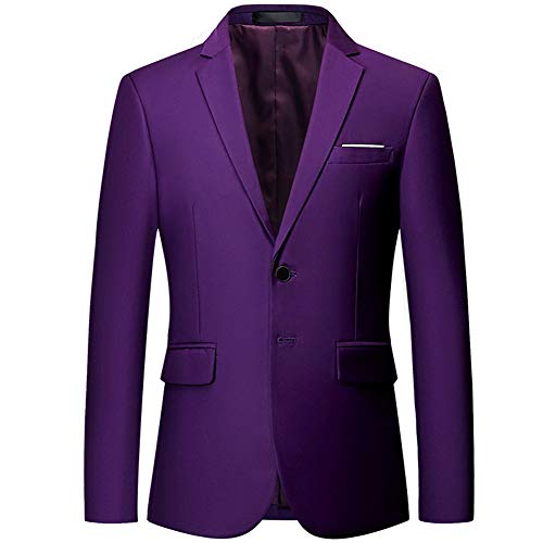 YOUTHUP Blazers de Hombre Slim Fit Elegante Chaqueta de Traje Formal Americana para Hombre