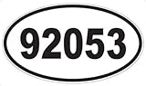 US Decal, Inc. Number 92053 Oval Sticker