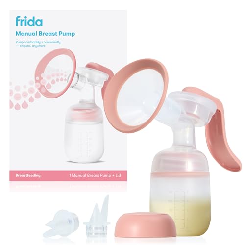 Image of FridaMom Manual Breast Pump, Portable Hand Breast Pump with SoftFeel Flange | Ergonomic Handle for Comfortable Milk Expression, Breastfeeding Essential for Nursing Moms