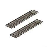 BlesConi Stendibiancheria pieghevole per termosifone, 2 pezzi per stendibiancheria per indumenti e scarpe, senza gancio per trapano, nero, bianco, 45 cm (nero)