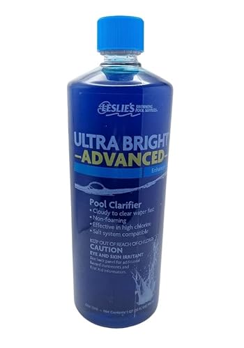 Leslie’s Advanced Ultra Bright Pool Clarifier Enhancer [1 Bottle = 1 Qt] #TOP21
