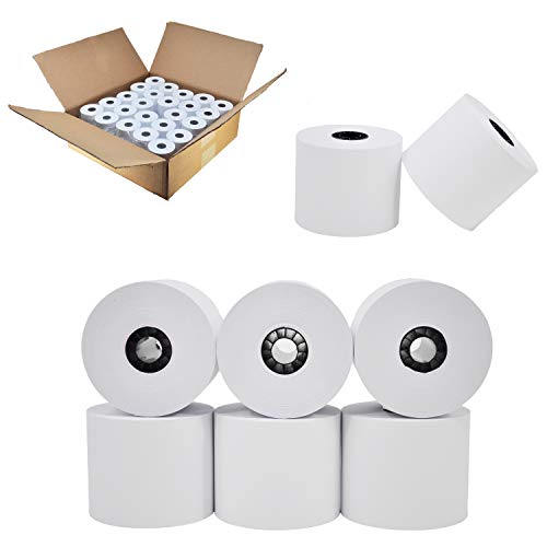 (24 Rolls) 2 1/4 x 150 ft White Adding Machine Tape Paper Rolls Premium One Ply Register Adding Machine/Calculator Paper Rolls Printing Calculator 10 Key by BuyRegisterRolls - Image 3