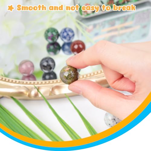 POPLAY 10PCS Marbles for Kids, Handmade Marbles in Tinplate Box Colored Marbles Bulk for Marble Game
