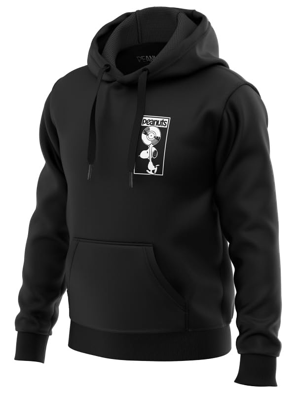 RedwolfPeanuts Records Peanuts Official Cotton Hoodie (Black)
