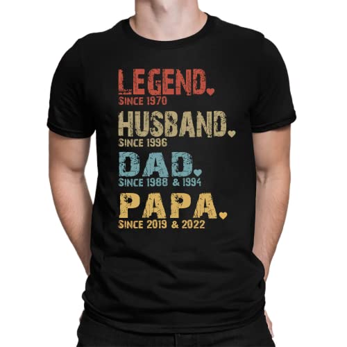 Personalized Dad Shirt Gifts for Fathers Day and Birthday S-4XL  
Custom Daddy Shirts for Men Legends Grandpa T-Shirt S-4XL  
NAZENTI Custom Daddy Shirts for Men Legends Grandpa T-Shirt S-4XL