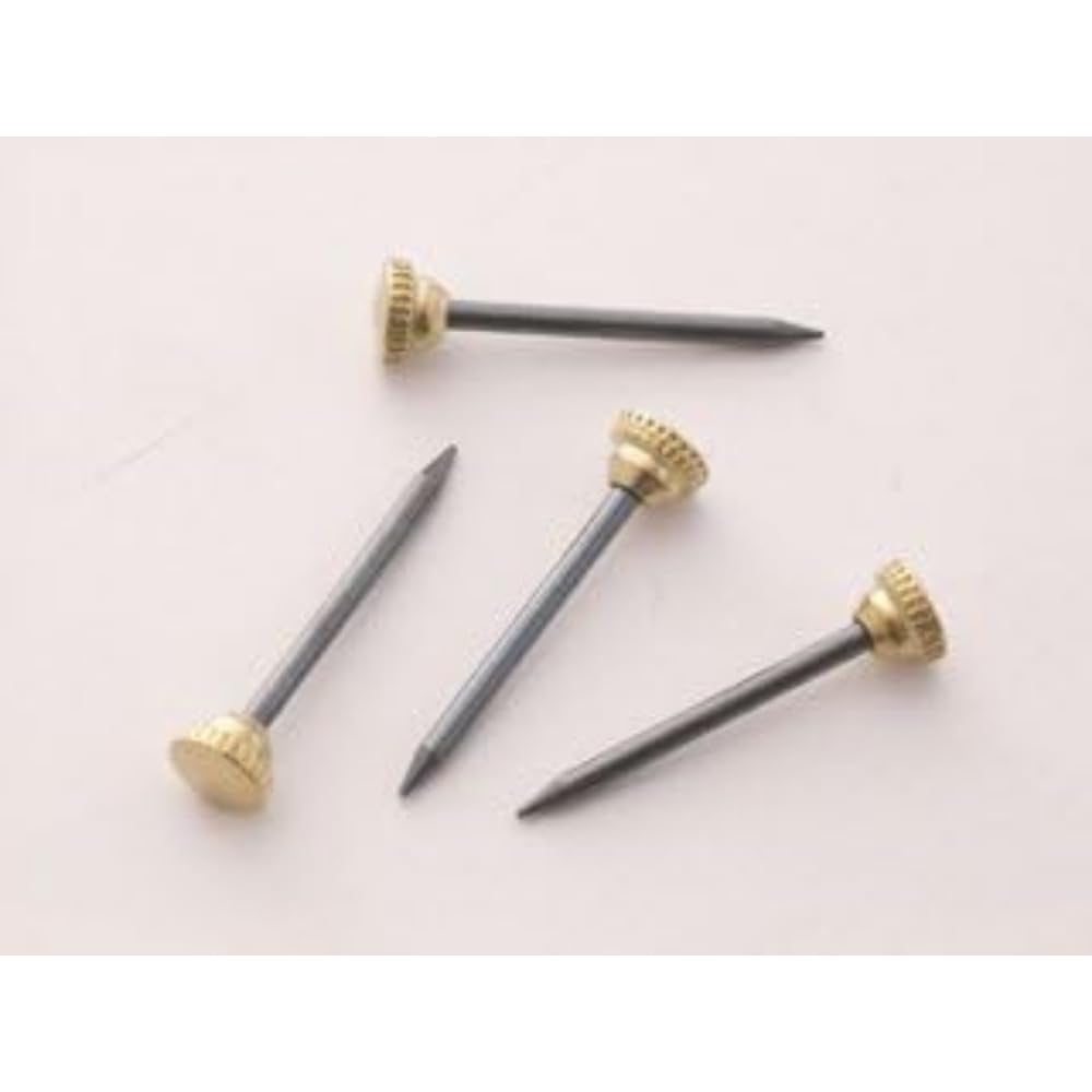 X Brass Head Picture Pins, 10 Pack