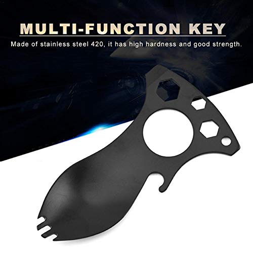 iBàste Multifunction Stainless Steel Spoon Fork Outdoor Camping Picnic utensil Travel Cutlery