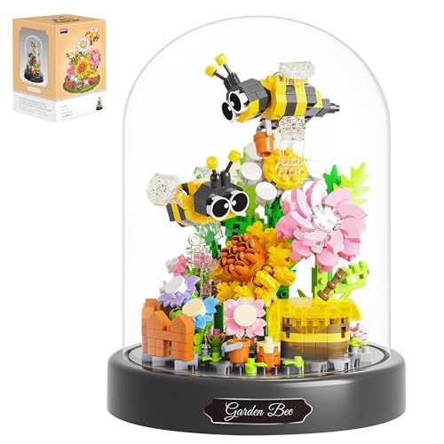 588 PCS Micro Brick Flower Bee Building Sets, Mini Blocks