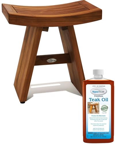 Image of AquaTeak Asia 18 inch Teak Shower Bench