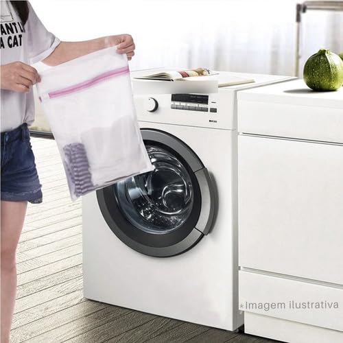 Kit 6 Sacos para Lavar Roupas Delicadas e Íntimas Máquina de Lavar- Pacote Grande 60x50cm - Loja UP