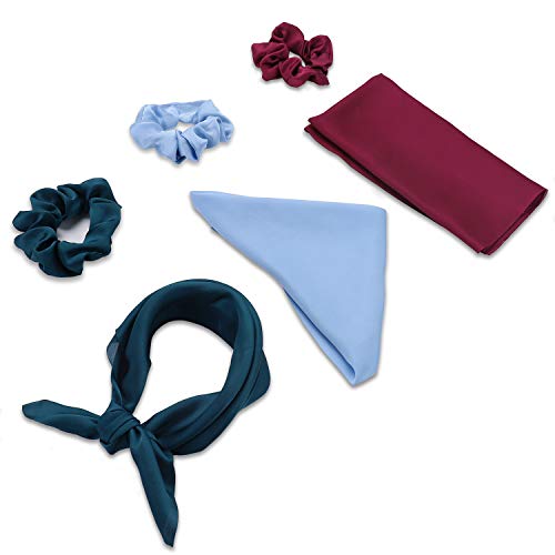 Zzicen Satin Hair Scrunchie With Tail - Hair Scarf With Bow, Hair Scarf Scrunchies Elastic Ties Bands Hair Bobbles Ponytail Holder For Women Or Girls Hair Accessories -12 Pcs Solid Colors #TOP2
