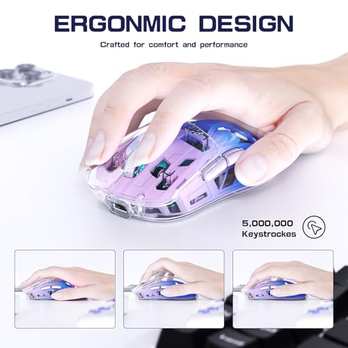 Souris de jeu sans fil A2 FREEWOLF double mode 4000DPI - 7