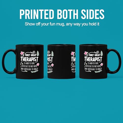 Mug Cerámico Negro 11 oz Panvola Terapista miniatura 3