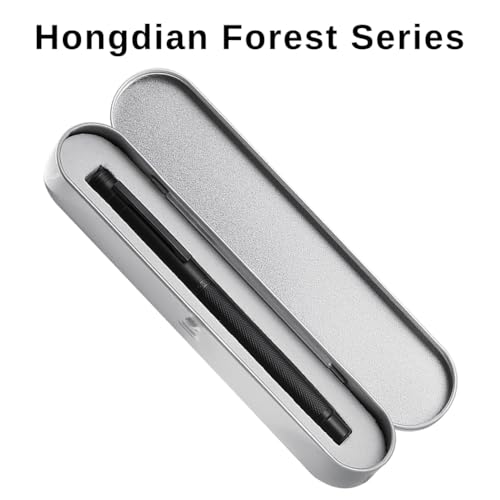 Image of Matte Black Forest Fountain Pen Extra Fine Nib Classic Design with Converter and Metal Pen Box Set by Asvine