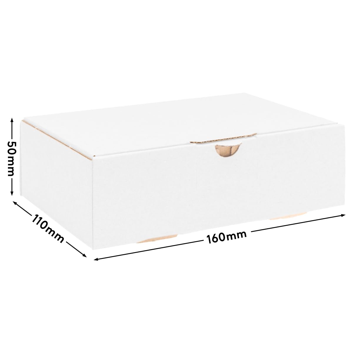 verpacking Maxibriefkartons 160 x 110 x 50 mm Maxibrief MB-1 Weiß Versand Post Faltschachtel DIN A6 (Innenmaß 150 x 105 x 46 mm) Versandschachtel (11700 Stück - wird auf Palette geliefert)